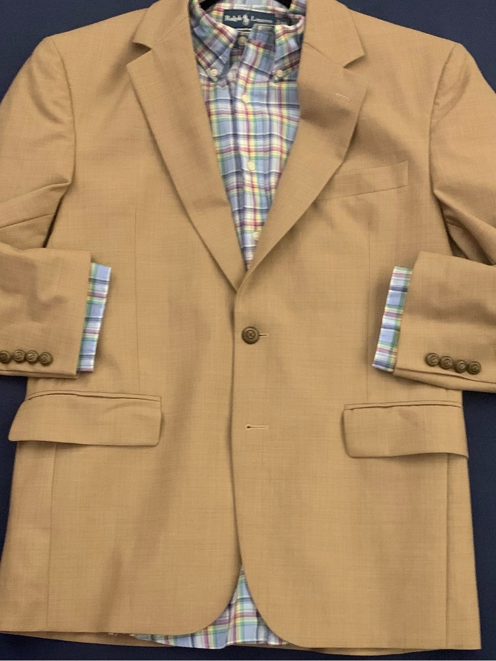 JOS A BANK Blended Wool Tan Blazer